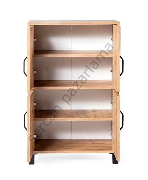 3148 - Mimoza Çok Amaçlı Dolap Dört Kapaklı - Çam