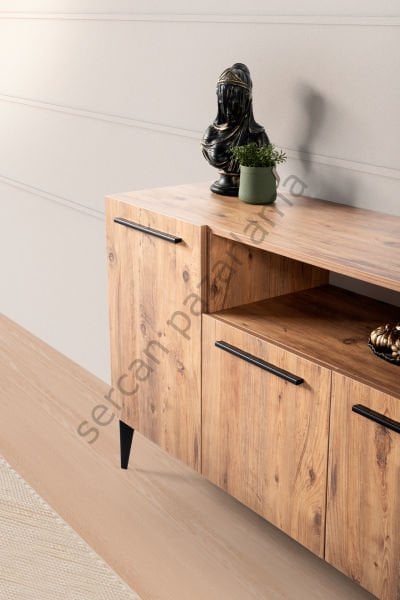 Nil Yemek Odası - Çam/Siyah