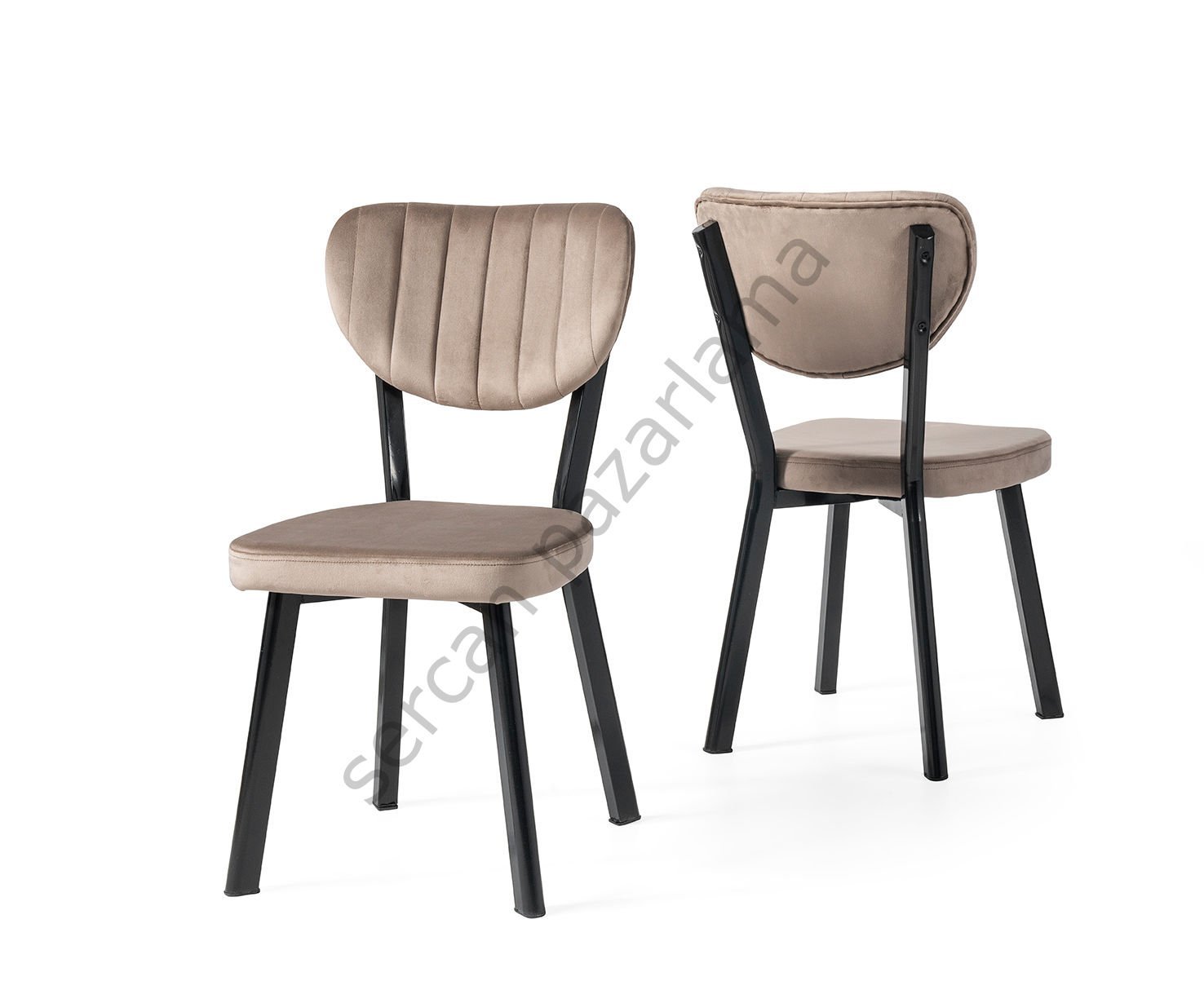 2315 - Elma Sandalye - Siyah/Kahve