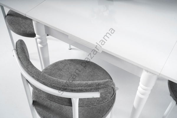 1225-2321 - Pınar Masa Sandalye Takımı - Beyaz