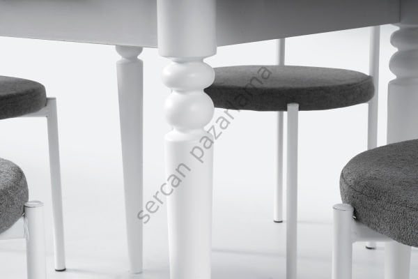 1225-2321 - Pınar Masa Sandalye Takımı - Beyaz