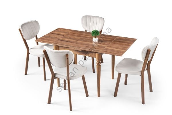 1226-2313 - Pınar Masa Sandalye Takımı - Ceviz