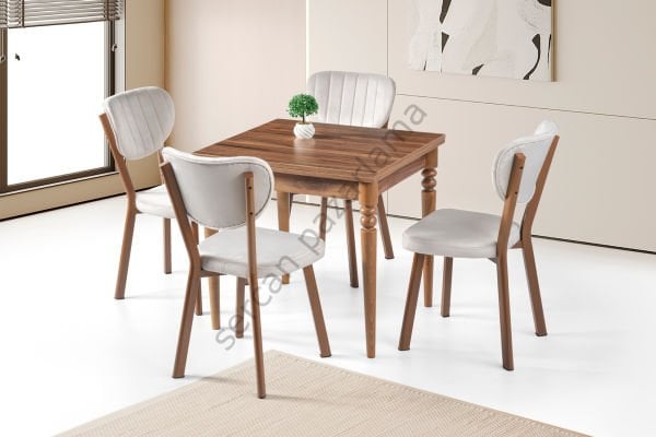 1226-2313 - Pınar Masa Sandalye Takımı - Ceviz