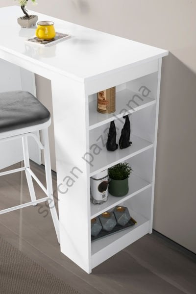 1236-2363 - Vista Bar Masa Sandalye Takımı - Beyaz