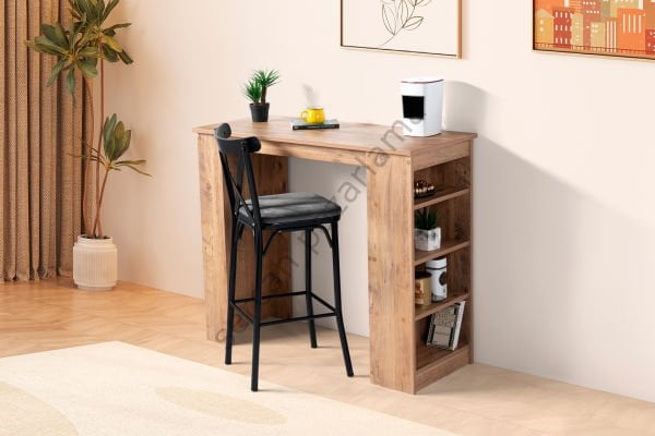 1238-2365 - Vista Bar Masa Sandalye Takımı - Çam