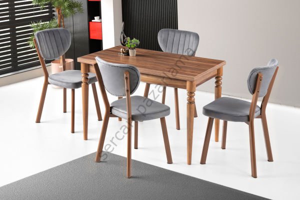 1165-2319 - Cunda Masa Sandalye Takımı - Ceviz