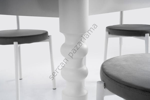 1161-2381 - Cunda Masa Sandalye Takımı - Beyaz