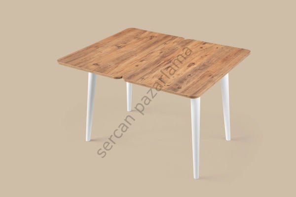 1332-2382 - Rüya Masa Sandalye Takımı - Çam/Beyaz