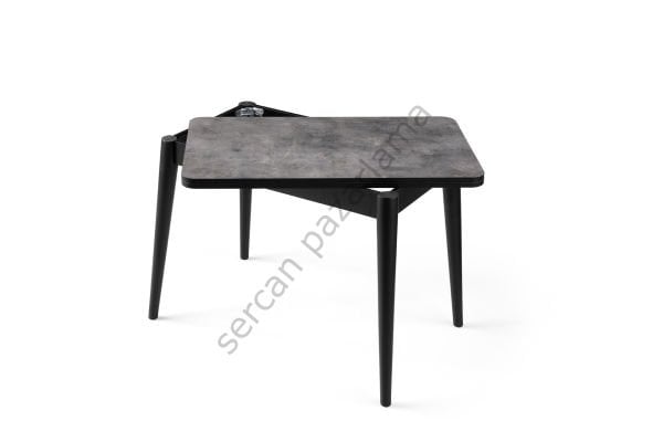 1335-2314 - Rüya Masa Sandalye Takımı - Gri/Siyah