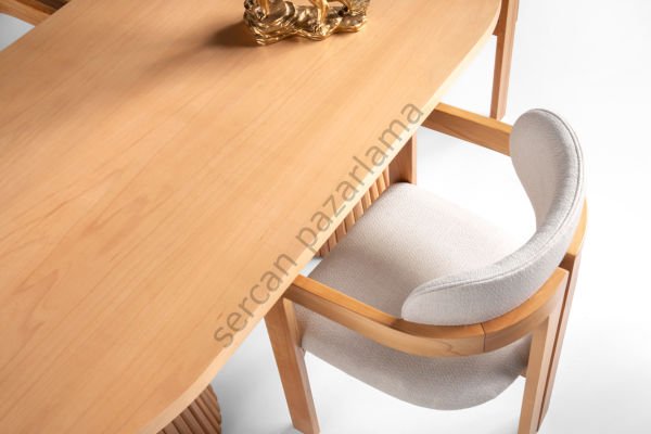 7136-2025 - Pelit Masa Sandalye Takımı - Kayın/Naturel