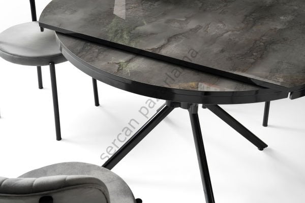 1412 - Bade Masa 73x120 - HighGloss Irony/Siyah