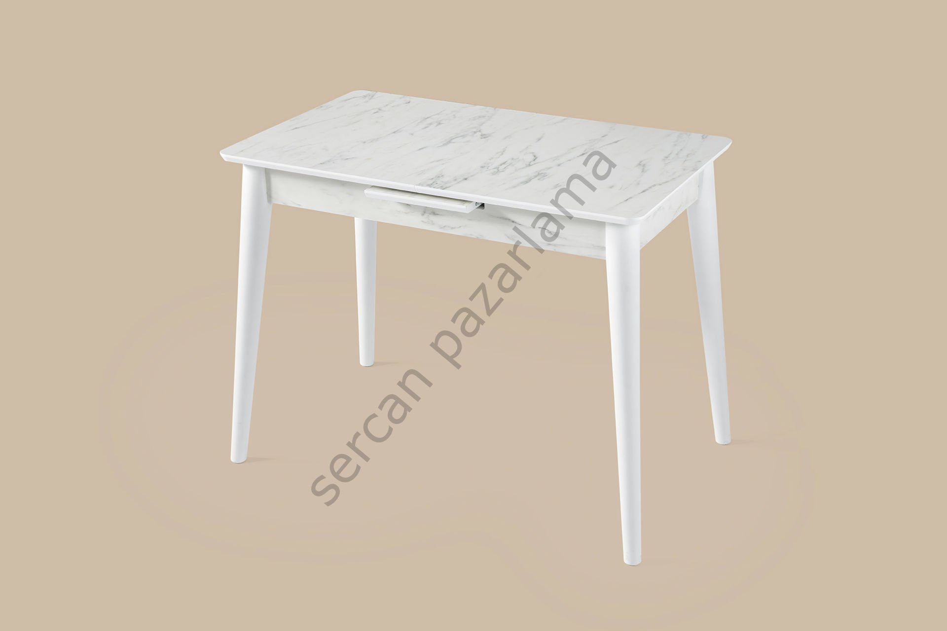 1273 - Melisa Masa 60x100 - HighGloss Marmo/Beyaz