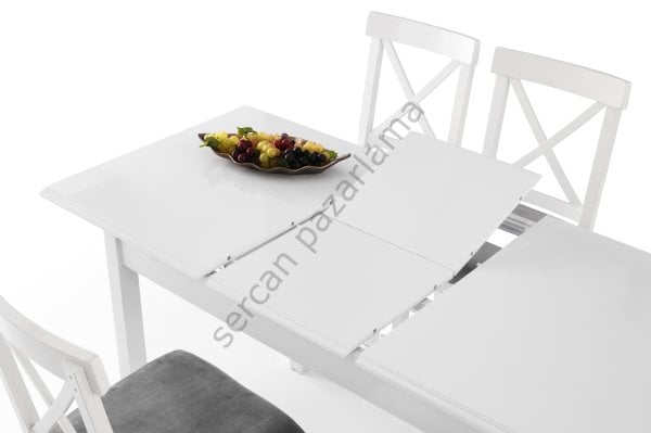 1353-2051 - Verona Masa Sandalye Takımı - Beyaz