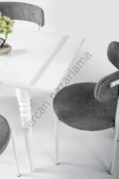 1225 - Pınar Masa 70x80 - Beyaz