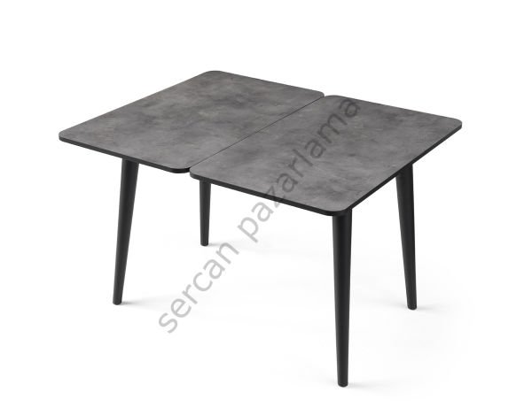 1335 - Rüya Masa 60x100 - Gri/Siyah