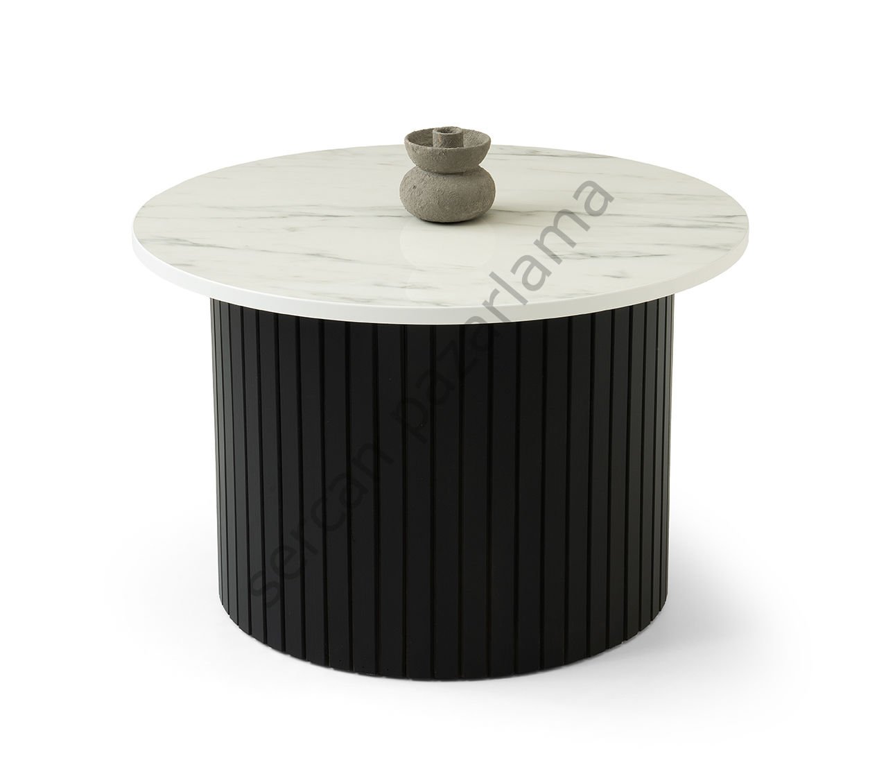 4492 - Bohem Orta Sehpa - Marmo/Siyah