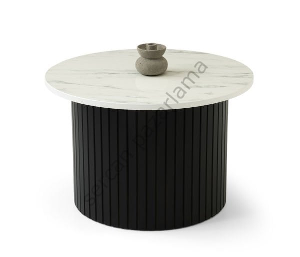 4492 - Bohem Orta Sehpa - Marmo/Siyah