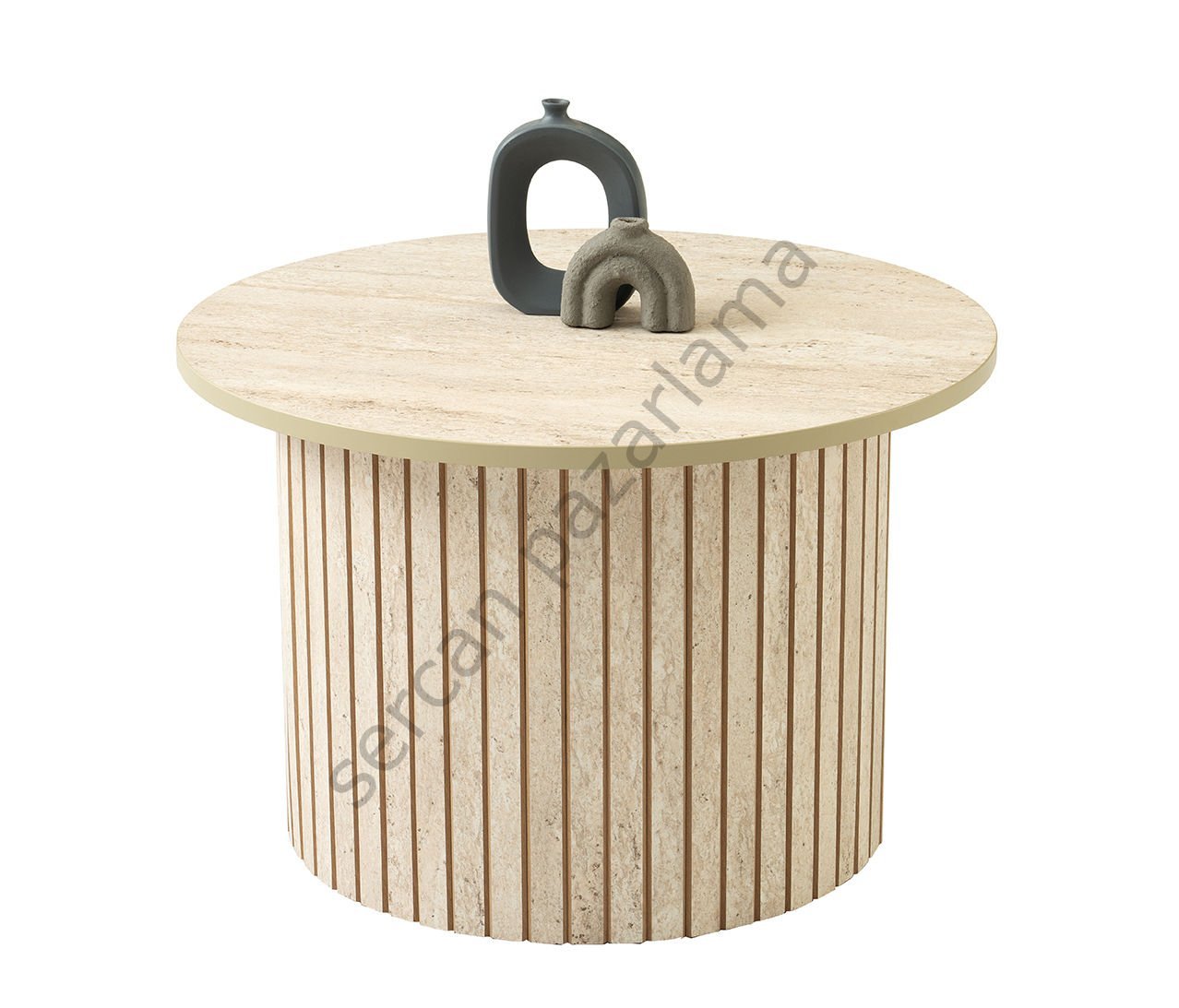 4495 - Bohem Orta Sehpa - Traverten