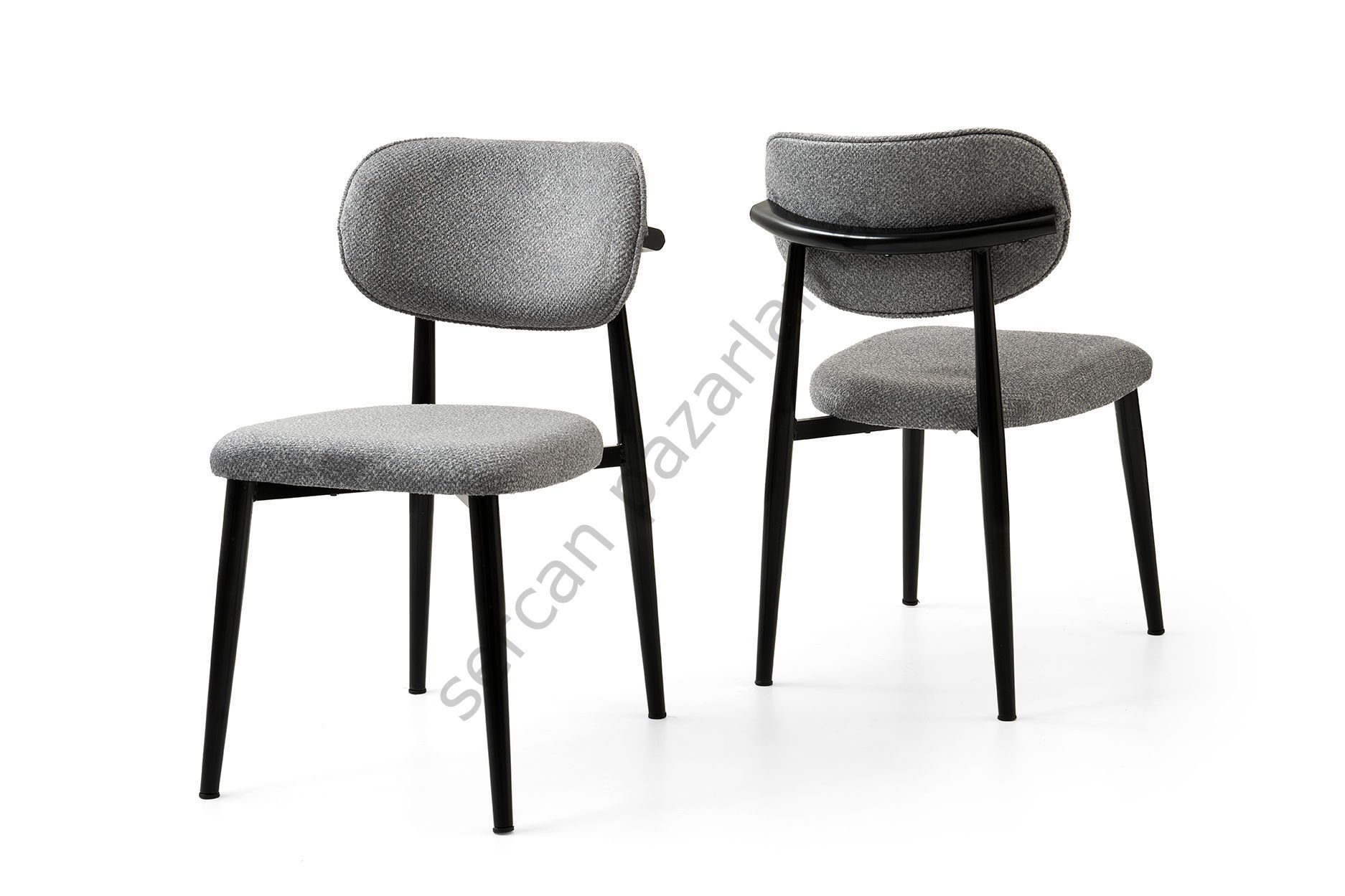 2452 - Belis Sandalye - Siyah/Gri