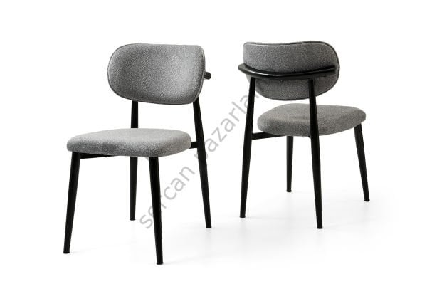 2452 - Belis Sandalye - Siyah/Gri