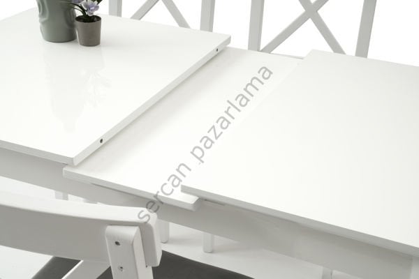 1257-2051 - Damla Masa Sandalye Takımı - Beyaz