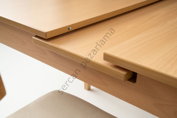 1264-2052 - Paris Masa Sandalye Takımı - Kayın/Naturel