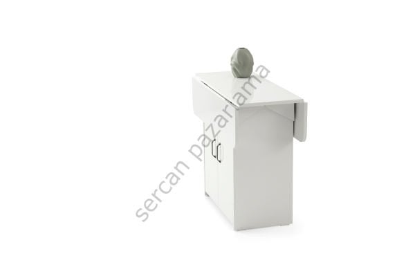 1326-2341 - İzmir Dolaplı Masa Sandalye Takımı - Beyaz