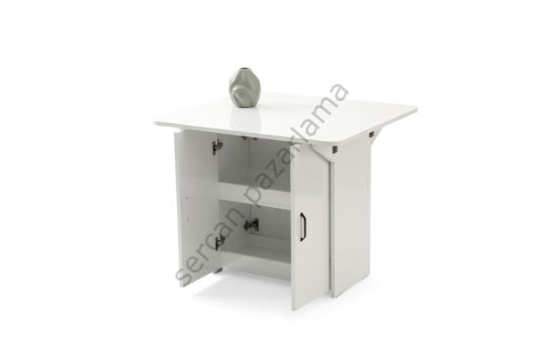 1326-2341 - İzmir Dolaplı Masa Sandalye Takımı - Beyaz