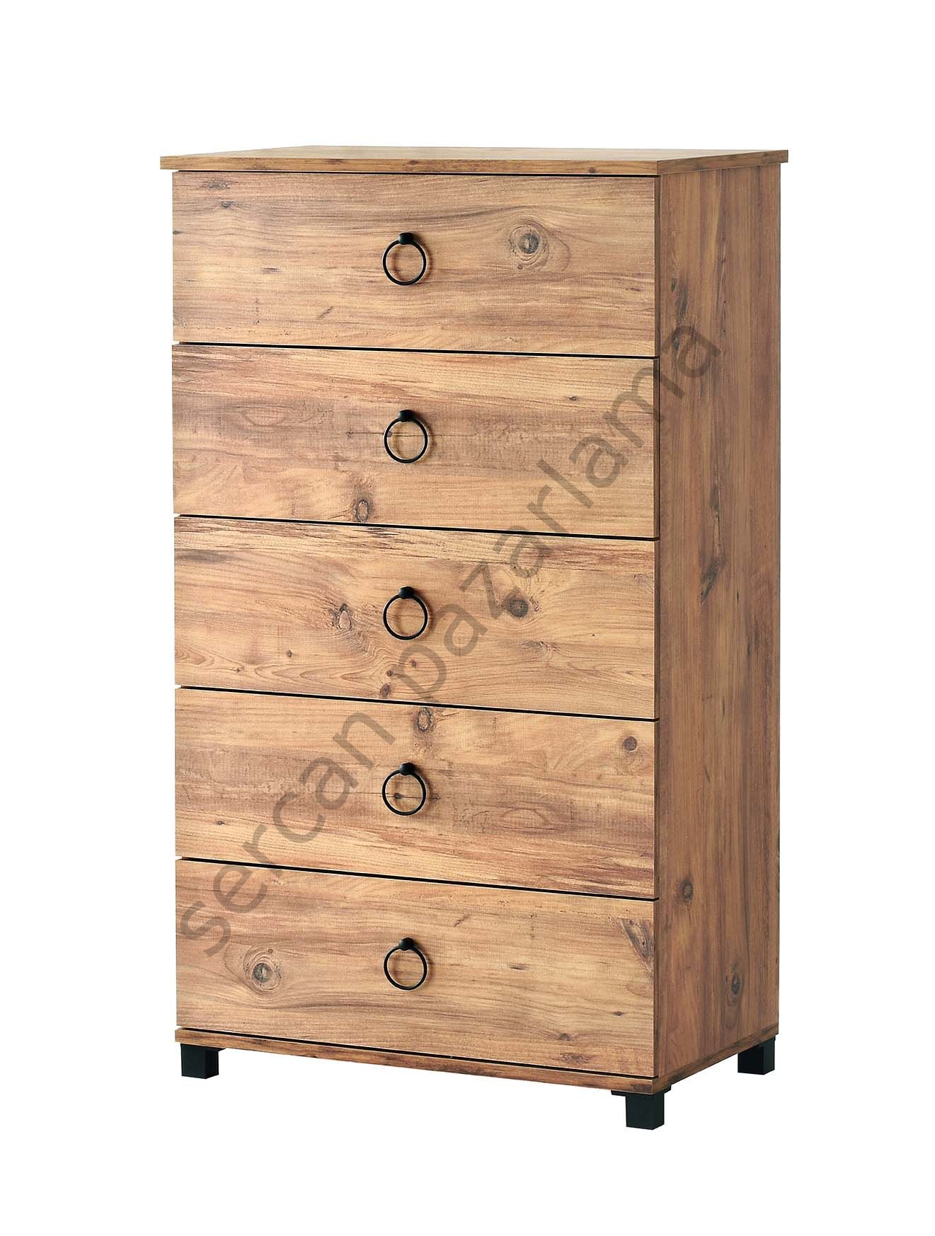 3333 - Yüksek Şifoniyer - Çam