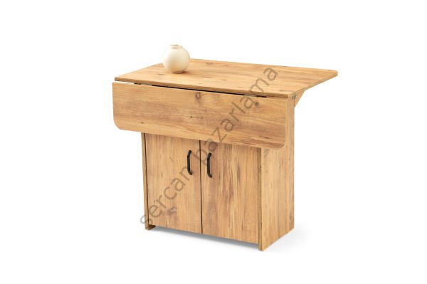 1327-2346 - İzmir Dolaplı Masa Sandalye Takımı - Çam