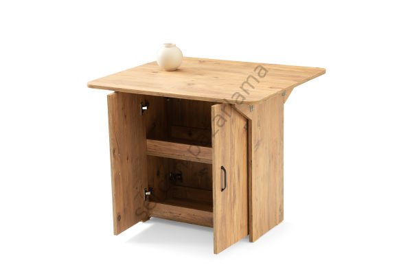 1327-2346 - İzmir Dolaplı Masa Sandalye Takımı - Çam