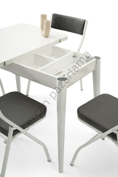 1331-2341 - Rüya Masa Sandalye Takımı - Beyaz