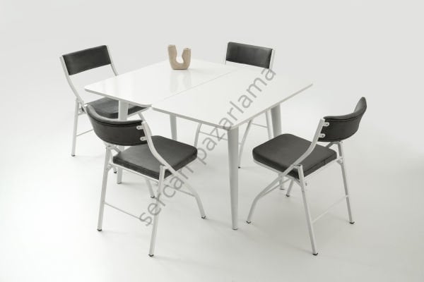 1331-2341 - Rüya Masa Sandalye Takımı - Beyaz