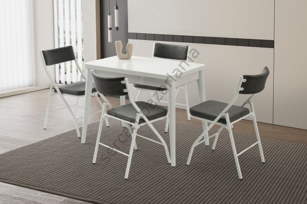 1331-2341 - Rüya Masa Sandalye Takımı - Beyaz