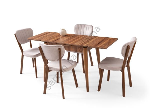 1563-2313 - Nilüfer Masa Sandalye Takımı - Ceviz