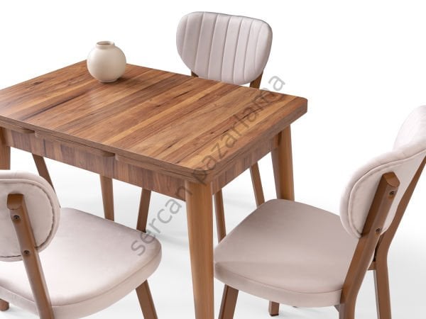 1563-2313 - Nilüfer Masa Sandalye Takımı - Ceviz