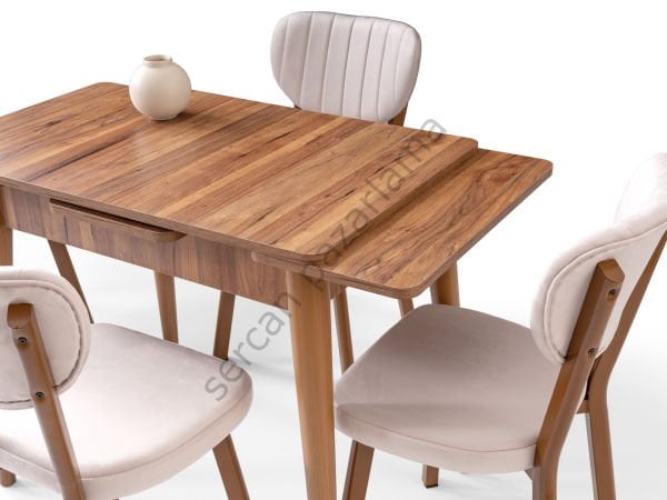 1563-2313 - Nilüfer Masa Sandalye Takımı - Ceviz