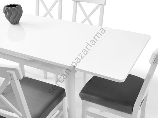 1582-2051 - Ece Masa Sandalye Takımı - Beyaz