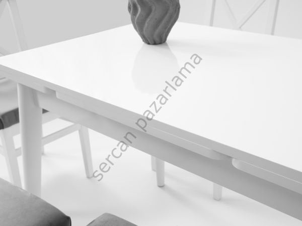 1582-2051 - Ece Masa Sandalye Takımı - Beyaz