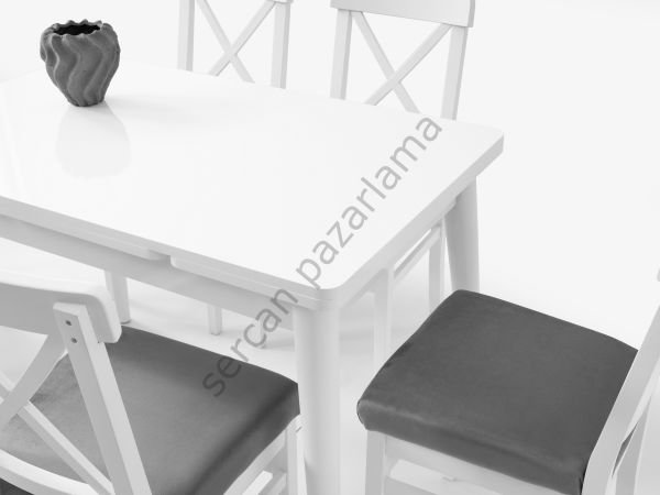 1582-2051 - Ece Masa Sandalye Takımı - Beyaz