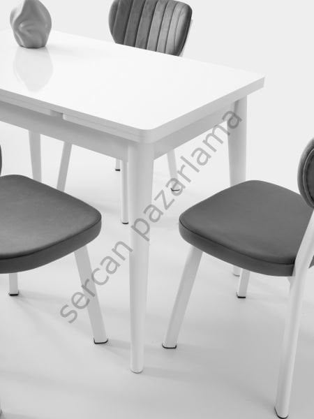 1582-2311 - Ece Masa Sandalye Takımı - Beyaz