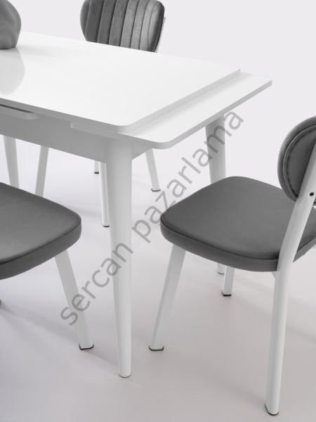 1582-2311 - Ece Masa Sandalye Takımı - Beyaz
