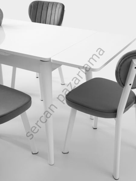 1582-2311 - Ece Masa Sandalye Takımı - Beyaz