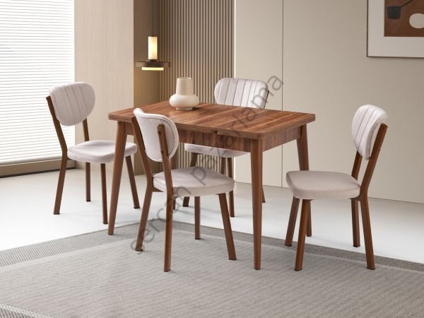 1583-2313 - Ece Masa Sandalye Takımı - Ceviz