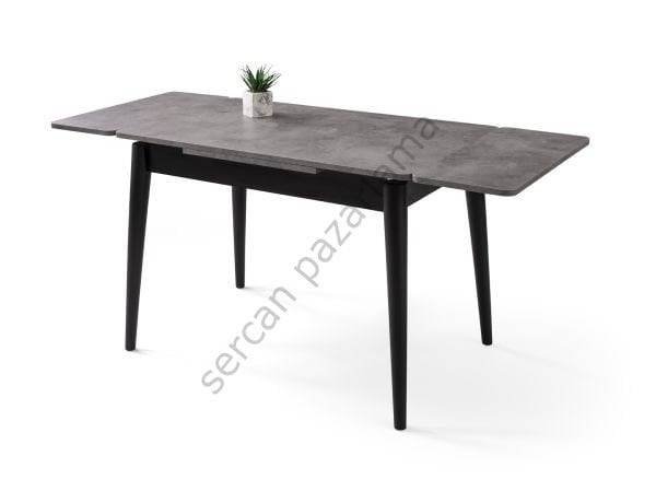 1585-2144 - Ece Masa Sandalye Takımı - Gri/Siyah