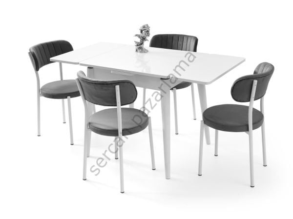 1572-2381 - Rüzgar Masa Sandalye Takımı - Beyaz