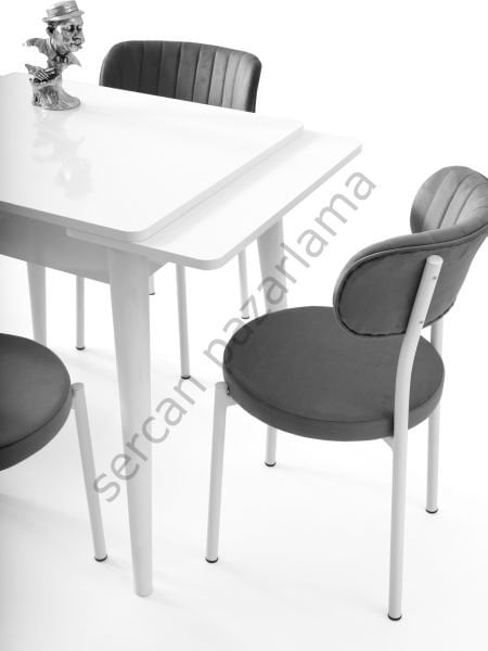 1572-2381 - Rüzgar Masa Sandalye Takımı - Beyaz