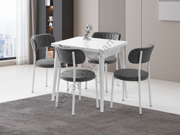 1572-2381 - Rüzgar Masa Sandalye Takımı - Beyaz