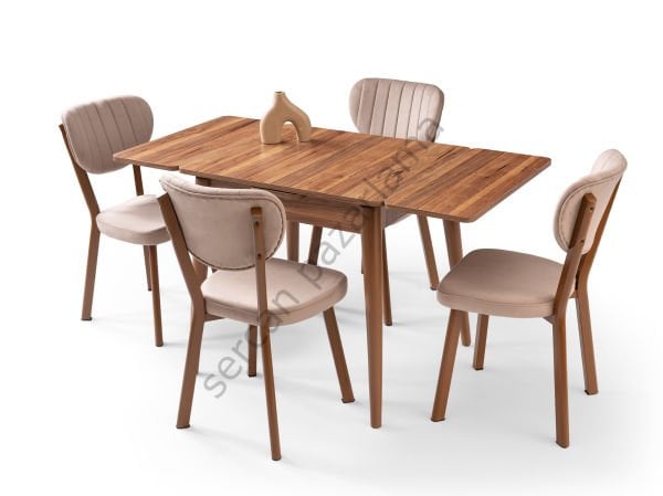 1573-2312 - Rüzgar Masa Sandalye Takımı - Ceviz