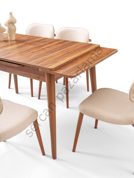 1593-2449 - Burgaz Masa Sandalye Takımı - Ceviz